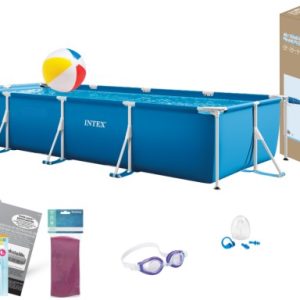 Basen Ogrodowy Stelażowy Prostokątny 450x220x84 Intex 28273 8w1 MODEL 2025