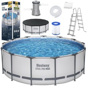 Bestway basen stelażowy 396x122cm 7w1 pokrywa pompa drabinka 5618W
