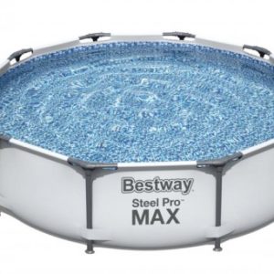 Okrągły basen naziemny Bestway Steel Pro MAX, filtracja kartuszowa 3,05x0,76 m