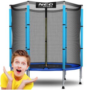 TRAMPOLINA Z SIATKĄ 140cm NEOSPORT DLA DZIECKA