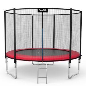 Trampolina do ogrodu ogrodowa dla dzieci z siatką zewnętrzna 312 cm 10ft