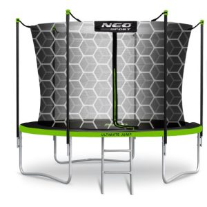 Trampolina ogrodowa dla dzieci 183cm 6ft + DRABINKA SIATKA WEWNĘTRZNA