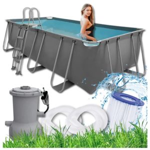 WIELKI BASEN Select Pools OGRODOWY Stelażowy 500x250x122cm DRABINKA POMPA